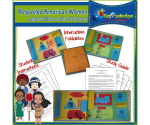 Respected American Women Lapbook / Interactive Notebook- EBOOK