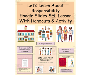 Responsibility Google Slides SEL Presentation with Handouts