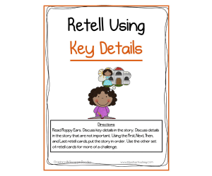 Retelling Using Key Details Activity