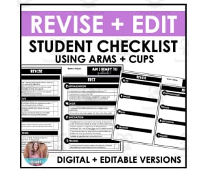 Revise and Edit Student Checklist