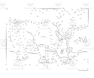 Rhinoceros Dot-to-Dot / Connect the Dots PDF