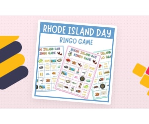 Rhode Island ocean state bingo game luau symbols culture history