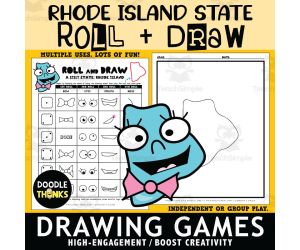 Rhode Island Roll and Draw Interactive Game | Creative State Activity