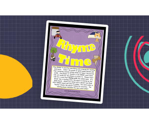 Rhyming Words Bingo Activity