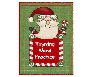 Rhyming Words Christmas Activity