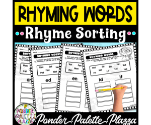 Rhyming Words - Sorting Activity