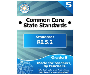 RI.5.2 Fifth Grade Common Core Lesson