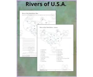 Rivers of United States Map
