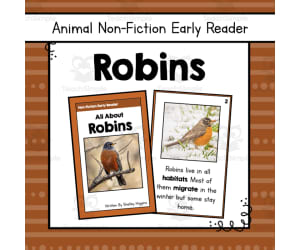 Robins Early Reader Nonfiction Book