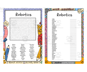 Robotics word search & scramble
