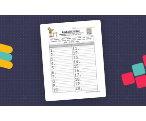 Rocks Alphabetical Order Worksheet