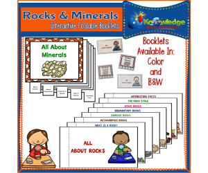 Rocks and Minerals Interactive Foldable Booklets - EBOOK