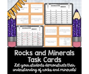 Rocks and Minerals Task Cards