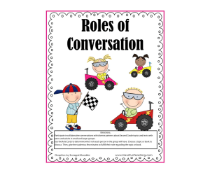 Roles of Conversation Activity