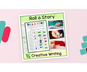 Roll a Story | Creative Writing | Narrative Genre | Quick Activity | No Prep