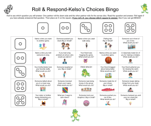 Roll & Respond-Kelso's Choices SEL Bingo Game (Grades 1-3)
