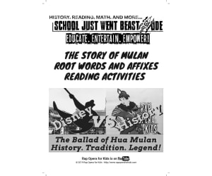 Root Words and Affixes Activities: The Story of Mulan | Passage with Questions