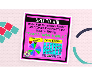 Round A Factor & Adjust (Decimals) Spin To Win Game