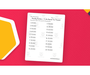 Rounding to the Nearest Ten Thousand – Math Sheet