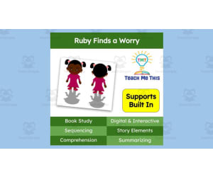 Ruby Finds a Worry | Book Companion Activities | Digital Book Study