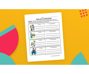 Rules Consequences Worksheet