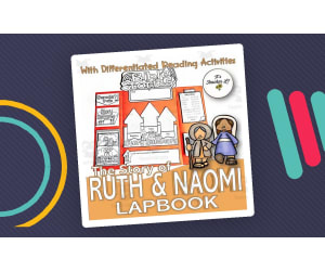 Ruth And Naomi Bible Story Lapbook Project Grade 3 4 5 ELA ELL