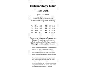 Sample Collaborator Guide