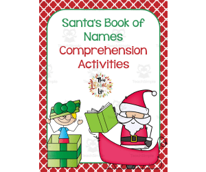 Santa's Book of Names Comprehension Activities