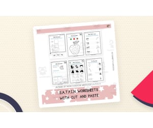 SATPIN Phonics Worksheets – Cut and Paste Set