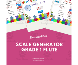 Scale Generator - Flute Gr 1 | Interactive Musical Scale Exercises