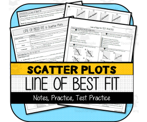 Scatter Plots: Line of Best Fit (NOTES & PRACTICE)