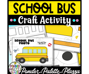 School Bus Craft - Back to school craft