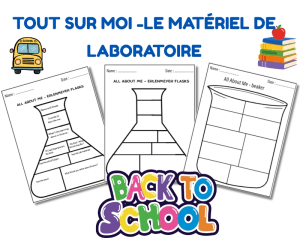 Science All About Me Worksheets | Back to School STEM Activity