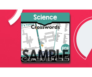 Science Crossword - Set 2: 1 Page Sample (PDF)