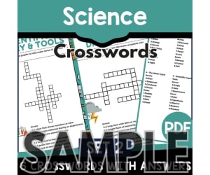 Science Crosswords - Set 2: 1 Page Sample (PDF)