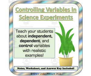 Science Experiment: Independent, Dependent, and Controlled Variables