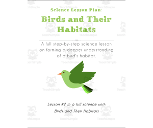 Science Lesson Plan: Understanding a Bird's Habitat