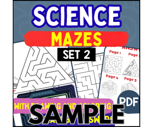 Science Mazes - Set 2: 1 Page Sample (PDF)