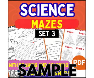 Science Mazes - Set 3: 1 Page Sample (PDF)