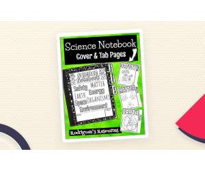 Science Notebook Cover and Tab Pages – Binder Set