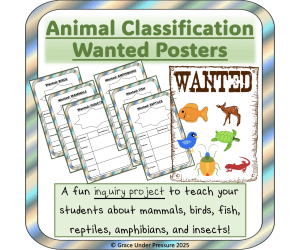 Science Project: Animal Classification Posters Types of Animals