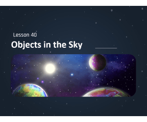 Science Reading Comprehension: Objects in the Sky PPT