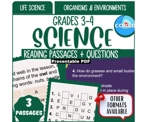 Science Reading Organisms and Environments (Presentable PDF)