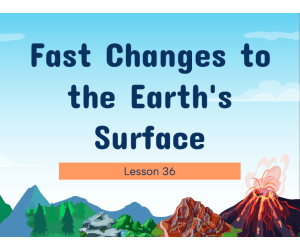 Science Reading Passage: Fast Changes to the Earth's Surface PPT