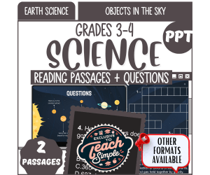 Science Reading Passages on Objects in the Sky (PPT)