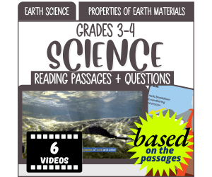 Science Reading Passages on Properties of Earth Materials (Videos)