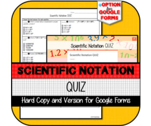 Scientific Notation QUIZ