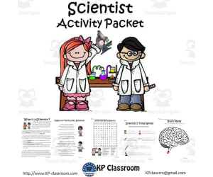 Scientist No Prep Activity Packet and Worksheets