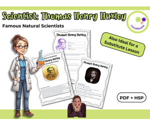 Scientist Thomas Henry Huxley Fact Sheet, Quiz + Exercises | PDF + H5P