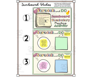 Scratch & Do Jamboard Vocabulary Activity